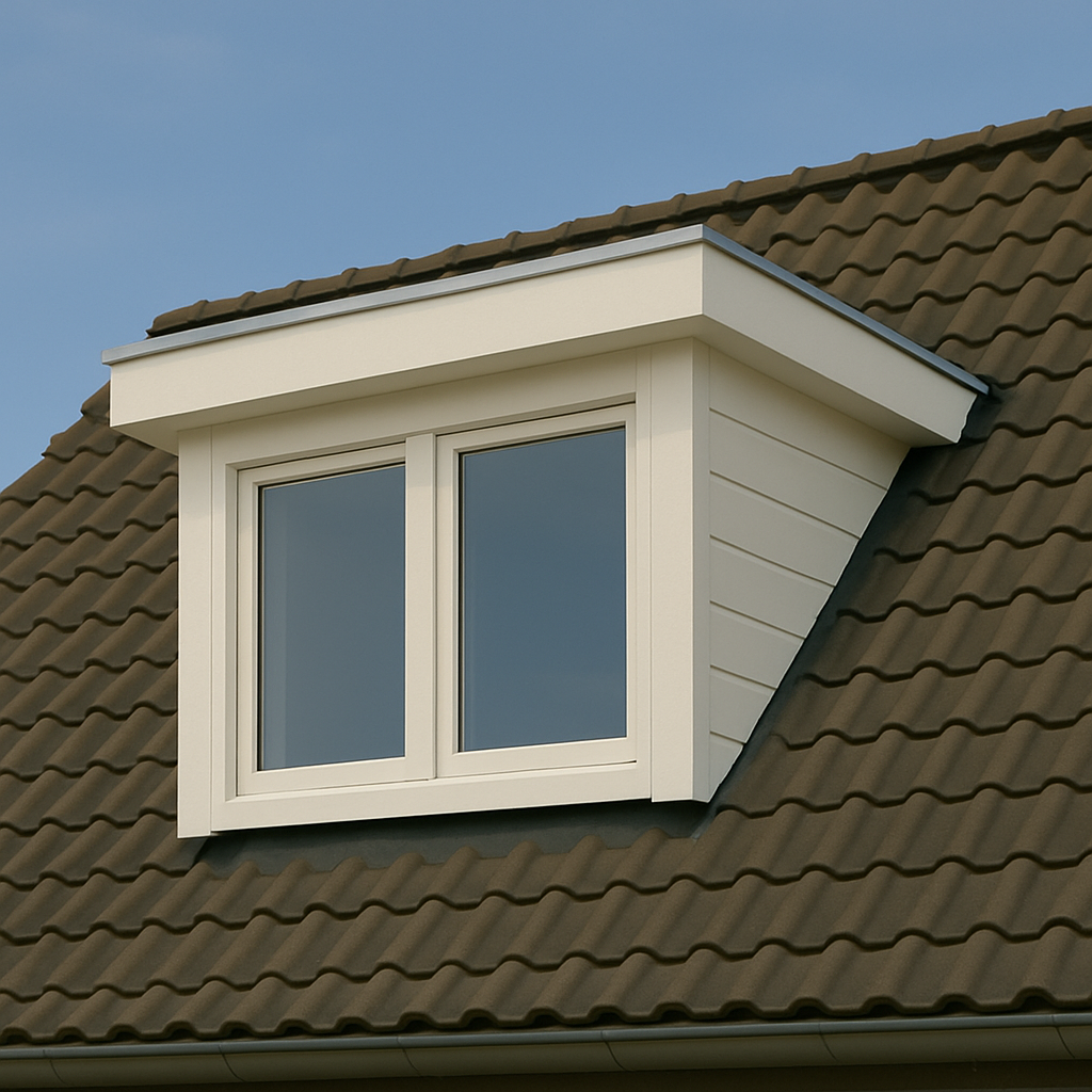 Klassieke houten dakkapel