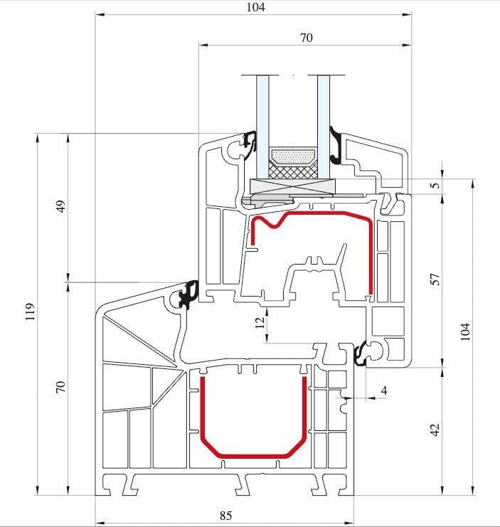Ideal 4000 - Kunststof ramen